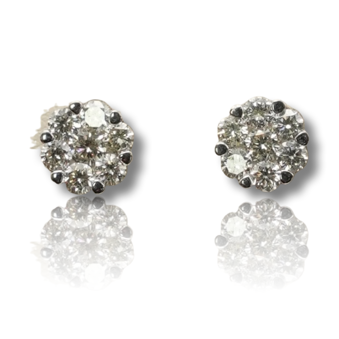 Flower Diamond Earring