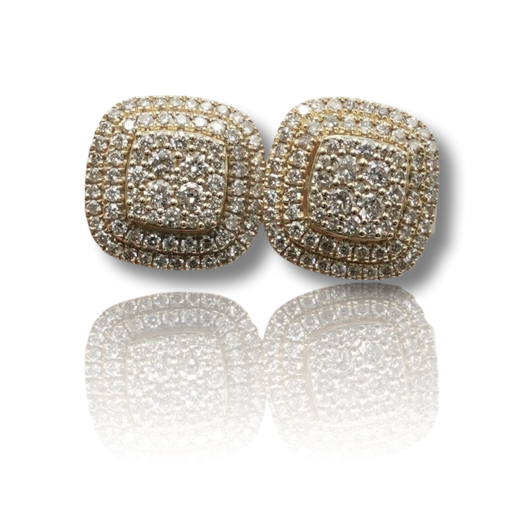 Square Diamond Earring