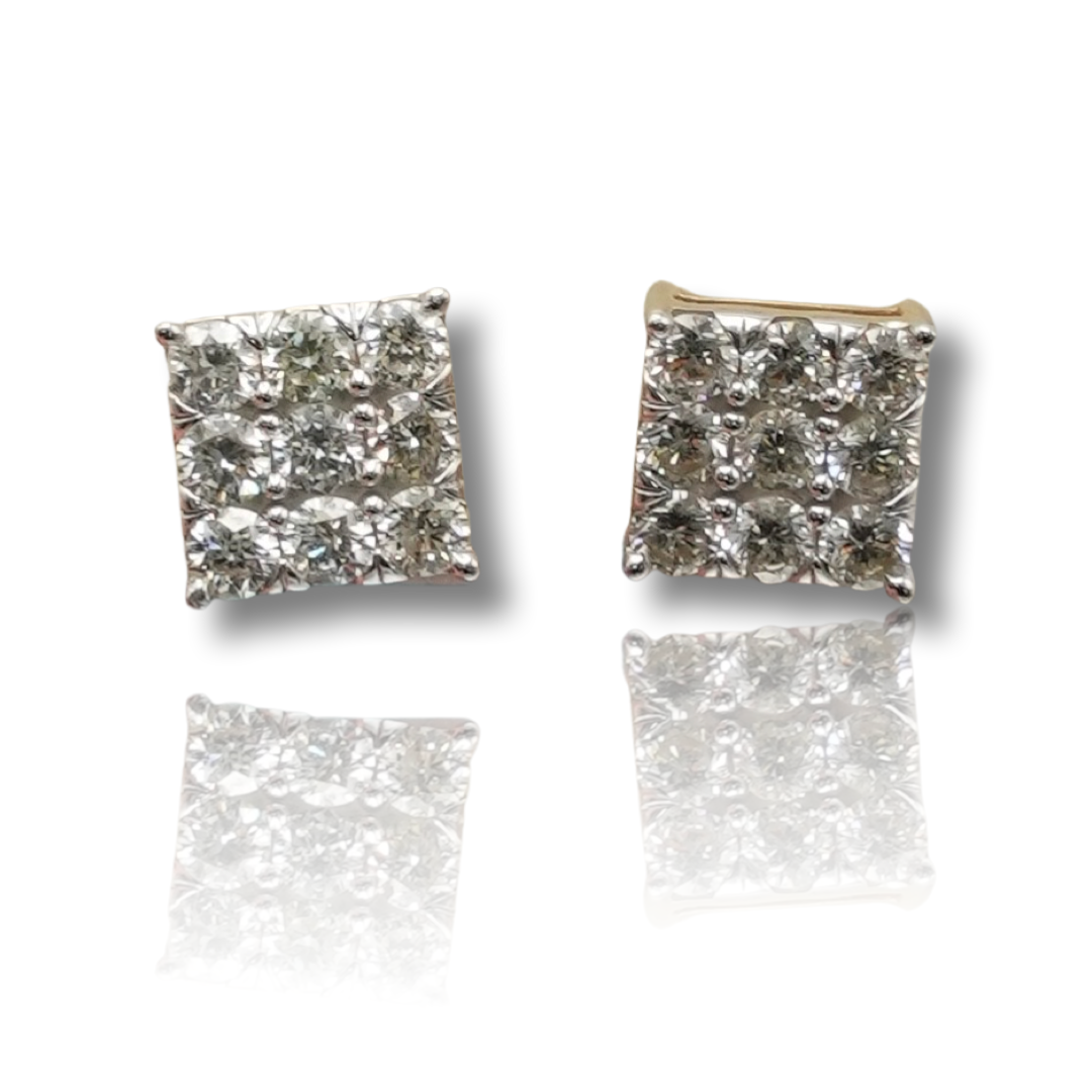 Square Diamond Earring