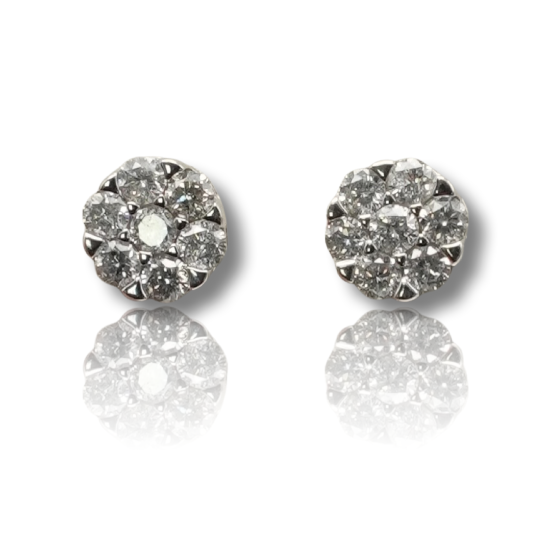 Flower Diamond Earring