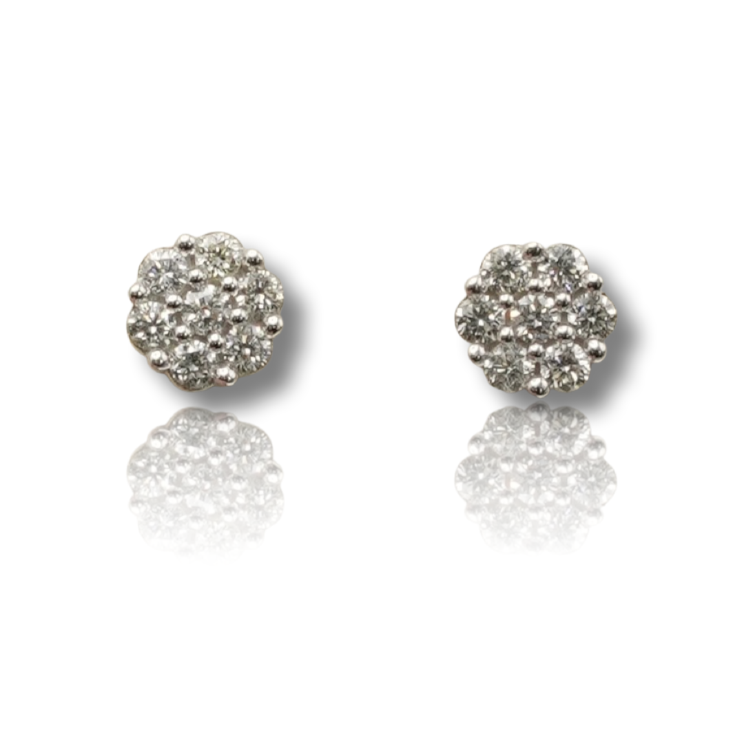 Flower Diamond Earring