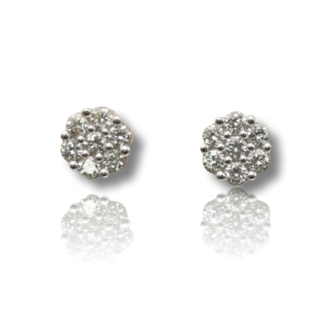 Flower Diamond Earring