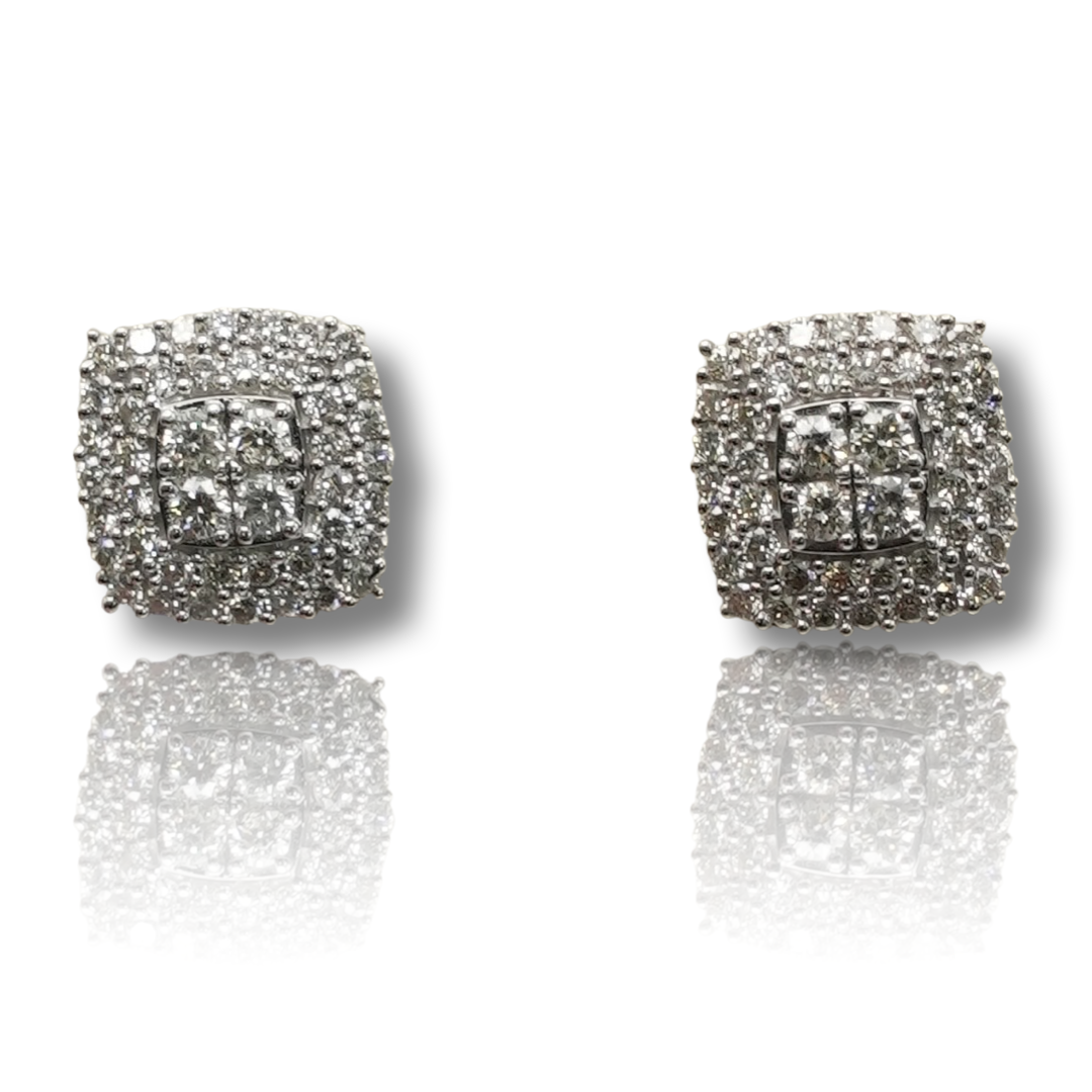 Square Diamond Earring