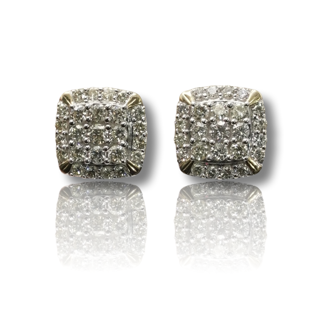 Square Diamond Earring