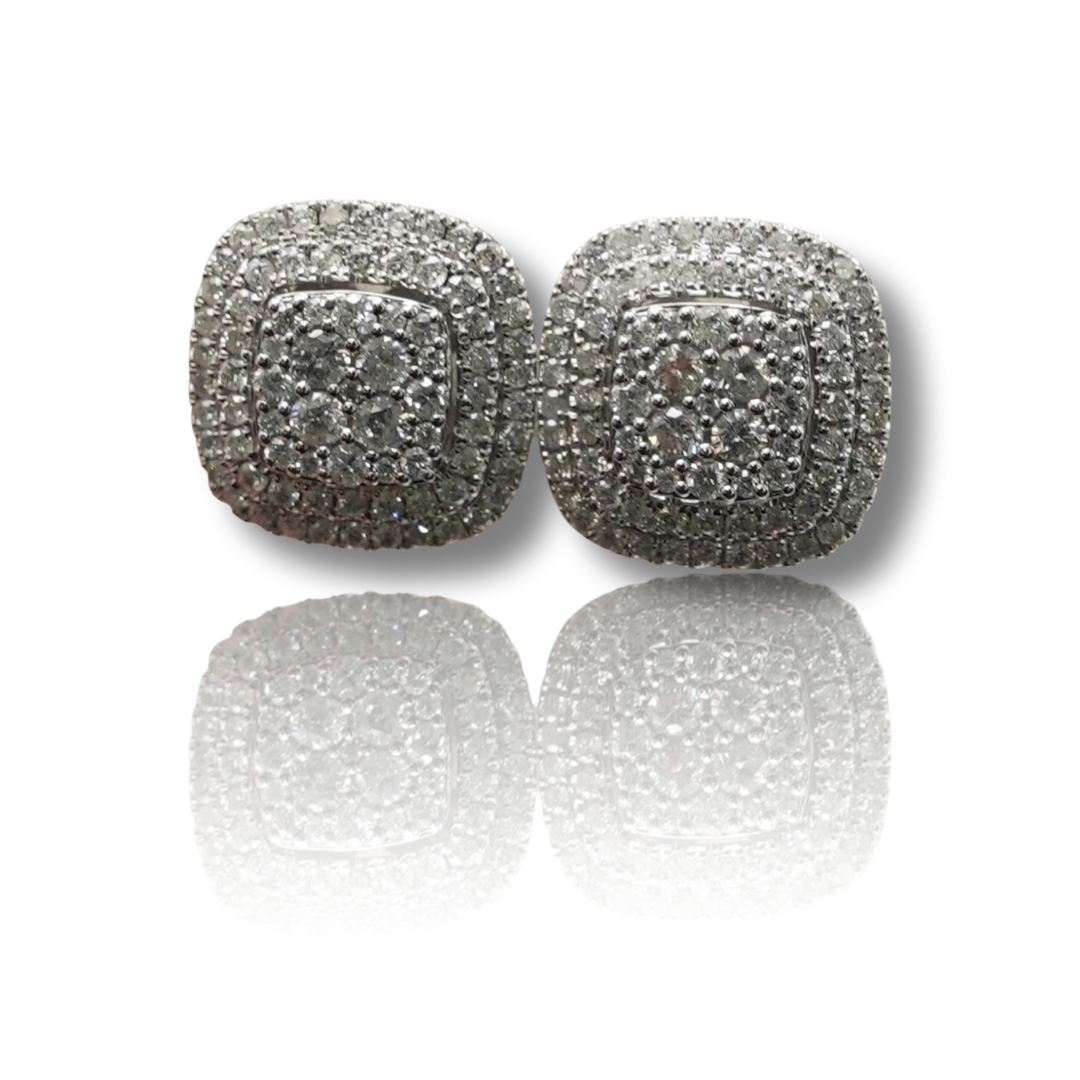 Square Diamond Earring