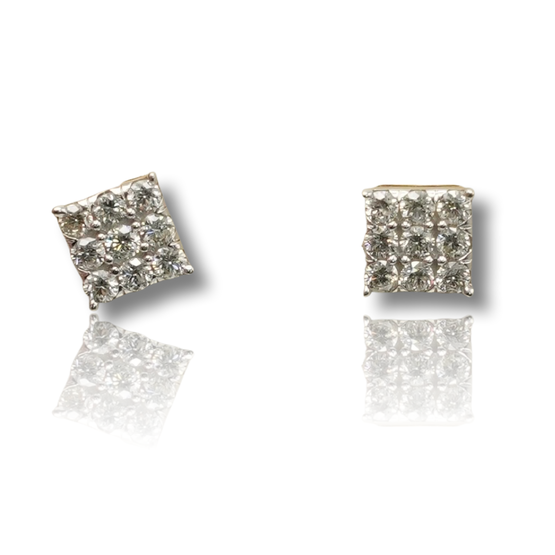 Square Diamond Earring