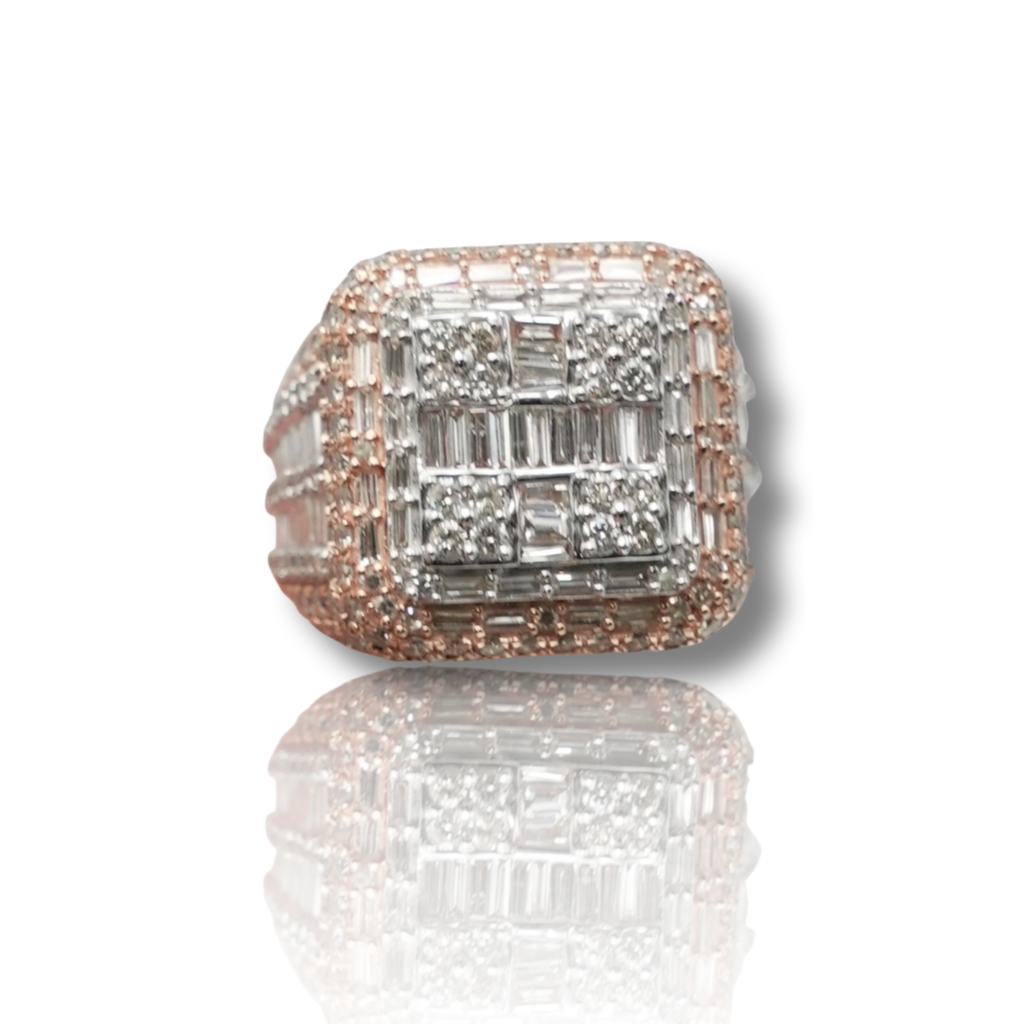 Square Top Baguette Diamond Ring