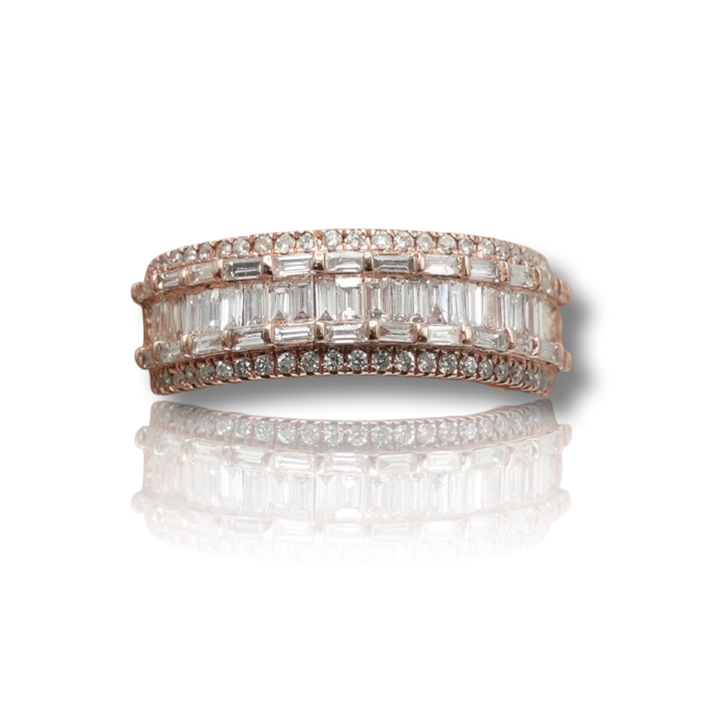 Men's Baguette Diamond Band