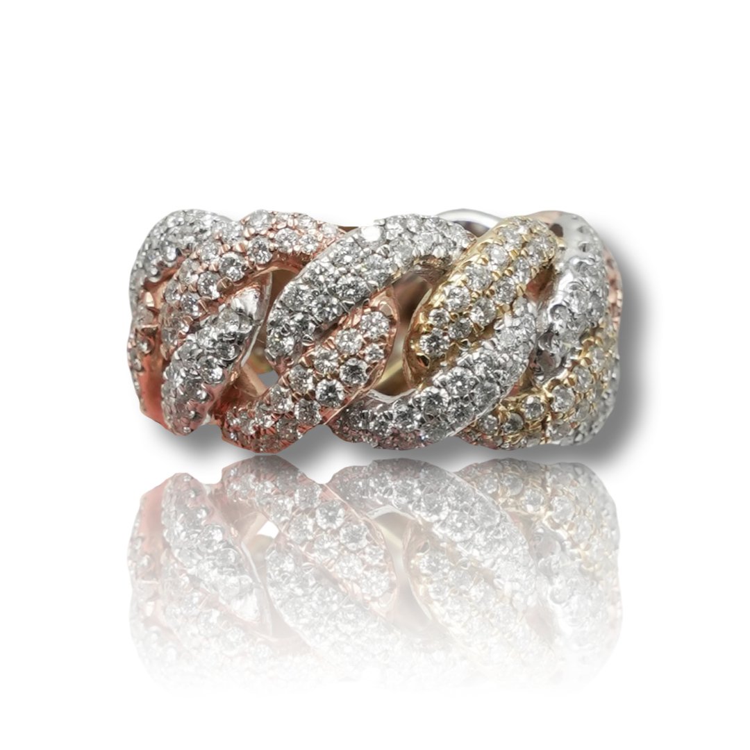 Eternity Cuban Diamond Ring