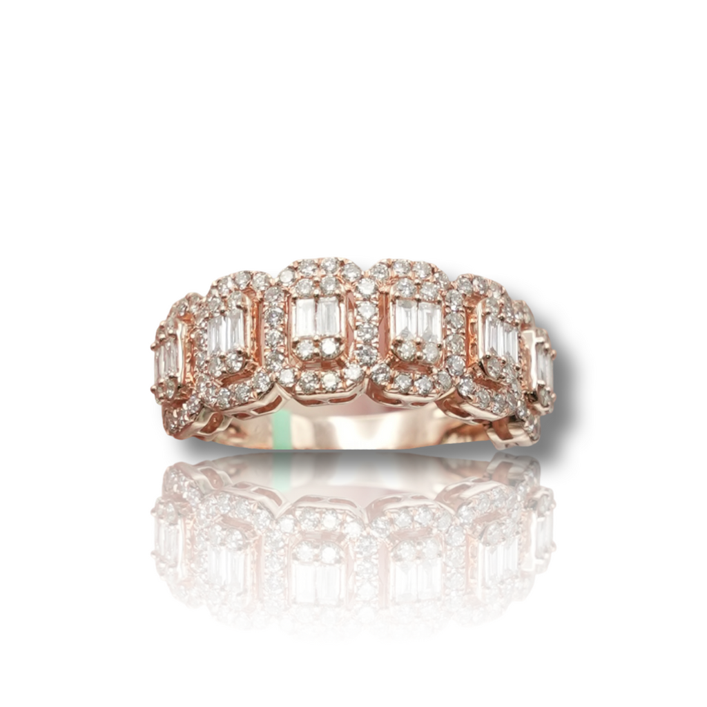 Men's Baguette Diamond Band