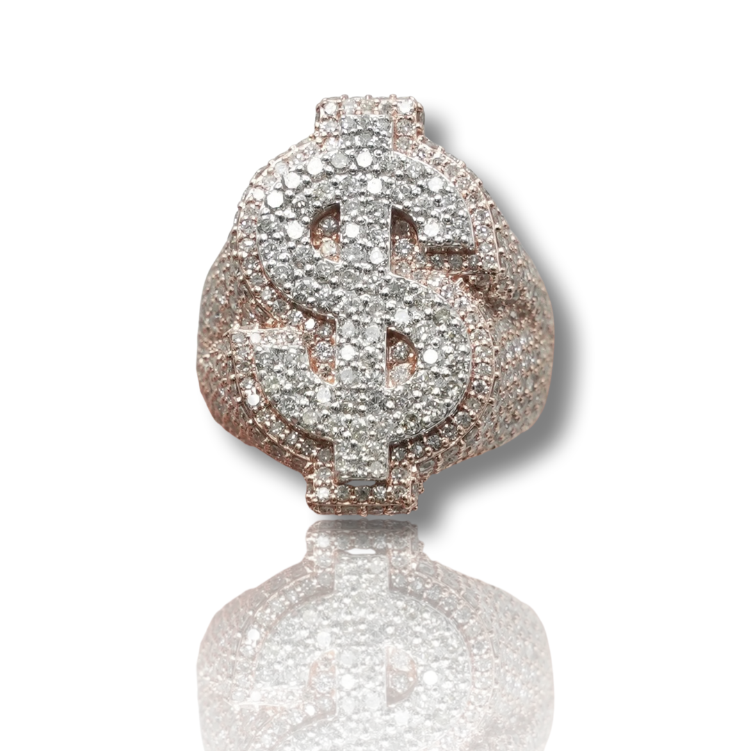 Dollar ($) Sign Diamond Ring