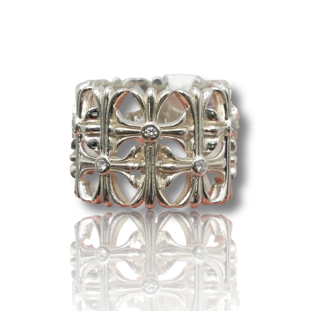 Diamond Cross Ring