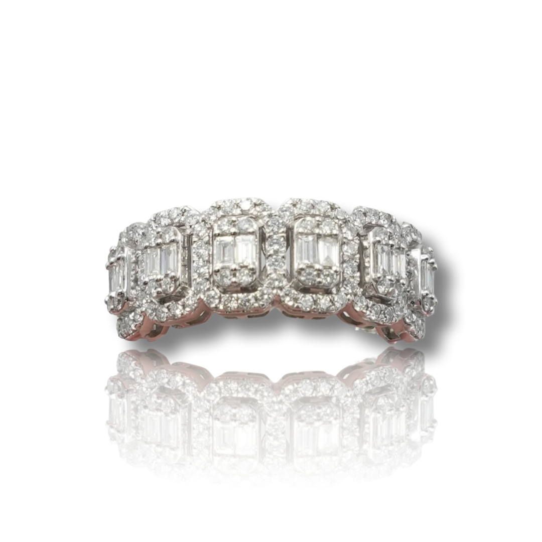 Men's Baguette Diamond Band