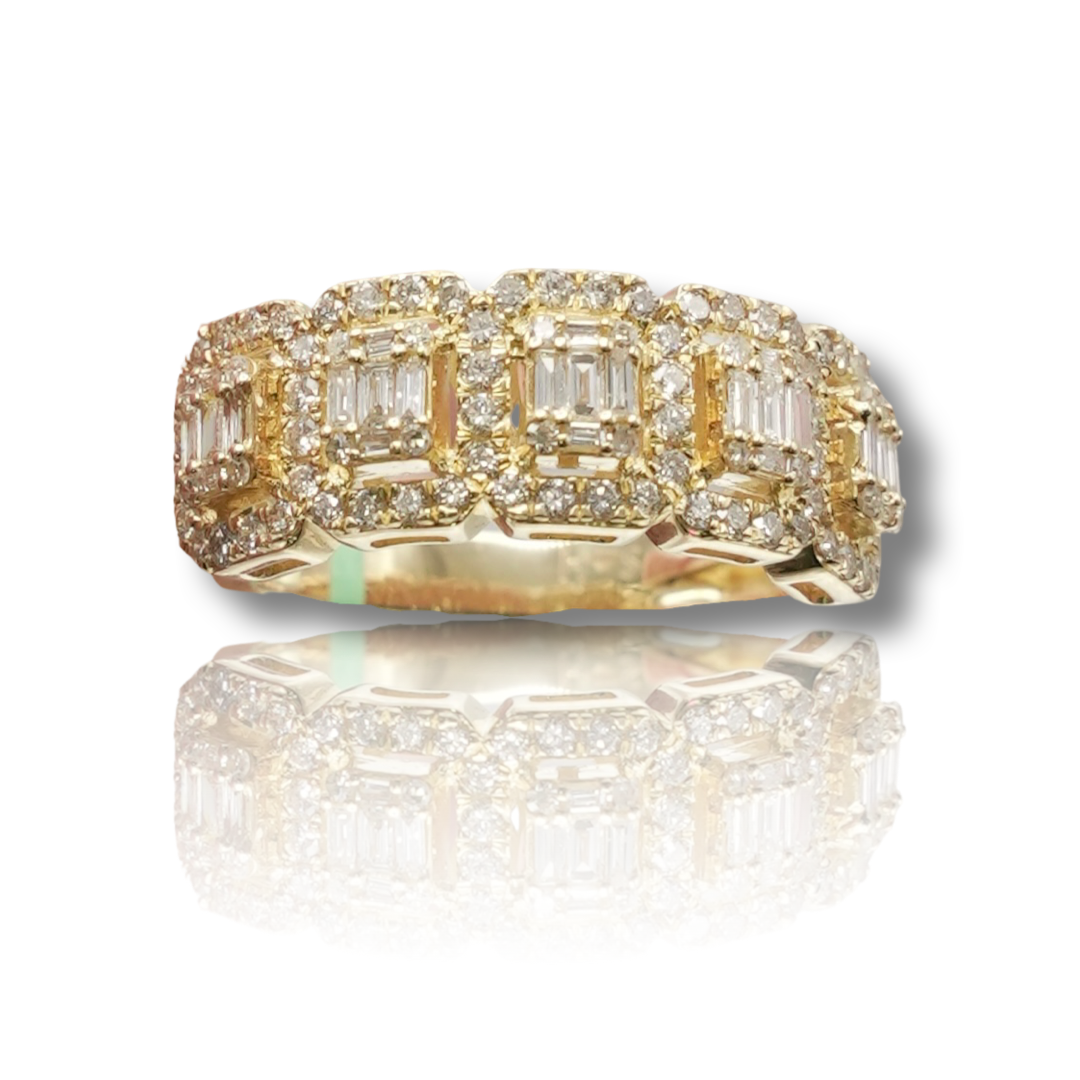 Men's Baguette Diamond Band