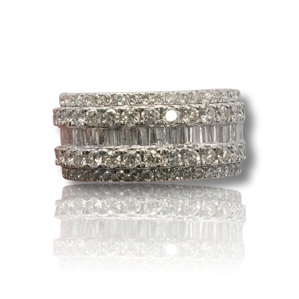Men's Baguette Diamond Band